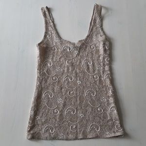 Sheer / lace Talula tank from Aritzia